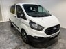 USED 2018 68 FORD TRANSIT CUSTOM 2.0 320 EcoBlue Crew Van Double Cab 5dr Diesel Manual L1 H1 Euro 6 (6 Seat) (105 ps) Bluetooth-Power fold mirrors-Cruise control & Limiter-Electric windows-Front & Rear park sensors Bluetooth-Cruise-Power fold electric heated mirrors-Front & Rear park sensors