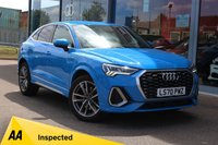 USED 2020 70 AUDI Q3 2.0 TFSI 45 S line Sportback 5dr Petrol S Tronic quattro Euro 6 (s/s) (230 ps) - EURO 6, ULEZ, SAT NAV, HTD/LEATHER, DIGITAL DASH, E/TAILGATE, P/SENSORS, APPLE/ANDROID CARPLAY, LEDS, 19" ALLOYS, CRUISE/LDW/BSA, BLUETOOTH, DAB, BANG & OLUFSEN S/S