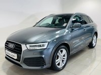 USED 2016 16 AUDI Q3 1.4 TFSI CoD S line SUV 5dr Petrol Manual Euro 6 (s/s) (150 ps) Metallic Grey | Black Interior | Bluetooth | Sat Nav | ULEZ OK