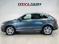 USED 2016 16 AUDI Q3 1.4 TFSI CoD S line SUV 5dr Petrol Manual Euro 6 (s/s) (150 ps) Metallic Grey | Black Interior | Bluetooth | Sat Nav | ULEZ OK