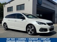USED 2018 68 PEUGEOT 308 SW 1.5 BlueHDi GT Line Estate 5dr Diesel Manual Euro 6 (s/s) (130 ps) SUNROOF -- SAT NAV -- CAMERA -- PARKING SENSORS -- CAR PLAY -- CRUISE
