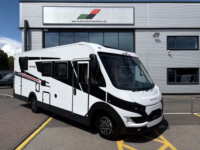View our Roller Team Pegaso 740 - Brand New - Physical Stock - 4 Belt - 4 Berth - End Bedroom - Drop Down Bed