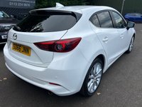 USED 2016 66 MAZDA MAZDA3 2.0 SKYACTIV-G Sport Nav Hatchback 5dr Petrol Auto Euro 5 (s/s) (120 ps) 1 OWNER+MAIN DEALER SERVICED+HTD SEATS+CRUISE+NAV+REVERSE PARKING CAMERA+F/R PARKING SENSORS+DAB/USB/AUX