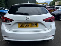 USED 2016 66 MAZDA MAZDA3 2.0 SKYACTIV-G Sport Nav Hatchback 5dr Petrol Auto Euro 5 (s/s) (120 ps) 1 OWNER+MAIN DEALER SERVICED+HTD SEATS+CRUISE+NAV+REVERSE PARKING CAMERA+F/R PARKING SENSORS+DAB/USB/AUX