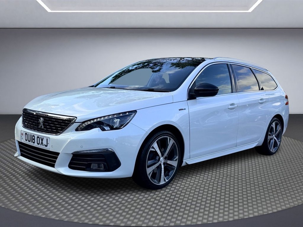 USED 2018 18 PEUGEOT 308 SW 1.2 PureTech GT Line Estate 5dr Petrol EAT Euro 6 (s/s) (130 ps) PAN ROOF+APP CARPLAY+R/CAMERA+NAV