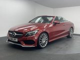 USED 2018 18 MERCEDES-BENZ C-CLASS 2.0 C300 AMG Line (Premium Plus) Cabriolet 2dr Petrol G-Tronic+ Euro 6 (s/s) (245 ps) EXCELLENT HISTORY + REAR CAM