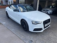 USED 2016 16 AUDI A5 CABRIOLET 1.8 TFSI S line Special Edition Plus Convertible 2dr Petrol Manual Euro 6 (s/s) (177 ps) HEATED AIR SCARF, BANG & OLUFSEN