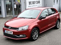 USED 2016 16 VOLKSWAGEN POLO 1.2 TSI BlueMotion Tech SE Design Hatchback 5dr Petrol Manual Euro 6 (s/s) (90 ps) 
