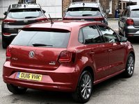 USED 2016 16 VOLKSWAGEN POLO 1.2 TSI BlueMotion Tech SE Design Hatchback 5dr Petrol Manual Euro 6 (s/s) (90 ps) 