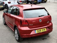 USED 2016 16 VOLKSWAGEN POLO 1.2 TSI BlueMotion Tech SE Design Hatchback 5dr Petrol Manual Euro 6 (s/s) (90 ps) 