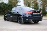 USED 2023 72 MERCEDES-BENZ A-CLASS 1.3 A250e 15.6kWh AMG Line (Executive) Saloon 4dr Petrol Plug-in Hybrid 8G-DCT Euro 6 (s/s) (218 ps) COSMOS BLACK METALLIC PAINTWORK + REVERSE CAMERA + AMBIENT LIGHTING