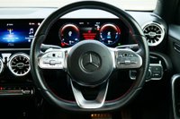 USED 2023 72 MERCEDES-BENZ A-CLASS 1.3 A250e 15.6kWh AMG Line (Executive) Saloon 4dr Petrol Plug-in Hybrid 8G-DCT Euro 6 (s/s) (218 ps) COSMOS BLACK METALLIC PAINTWORK + REVERSE CAMERA + AMBIENT LIGHTING