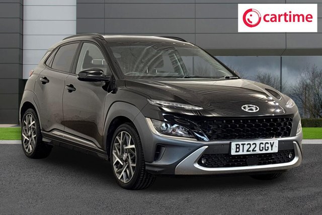 View our Hyundai Kona 1.6 h-GDi Premium SUV 5dr Petrol Hybrid DCT Euro 6 (s/s) (141 ps) Rear View Camera, Front / Rear Parking Sensors, Android Auto / Apple CarPlay, Heated Front Seats, Heated Steering Wheel