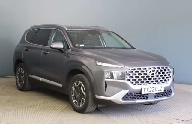 View our Hyundai Santa FE 1.6 h T-GDi Premium SUV 5dr Petrol Hybrid Auto Euro 6 (s/s) (230 ps) Rear View Camera, Front / Rear Parking Sensors, Android Auto / Apple CarPlay, Trailer Wiring Package, 17In Alloys