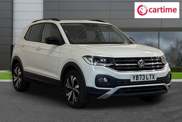 View our Volkswagen T-Cross 1.0 TSI Black Edition SUV 5dr Petrol DSG Euro 6 (s/s) (110 ps) Front / Rear Parking Sensors, Infotainment System, 17In Alloys, Electrically Foldable Door Mirrors, Heated Rear Windscreen