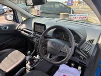USED 2019 69 FORD ECOSPORT 1.0T EcoBoost GPF ST-Line SUV 5dr Petrol Manual Euro 6 (s/s) (125 ps) 2 OWNERS FROM NEW* 4 STAMP SERVICE HISTORY* AUTOMATIC* SAT NAV* PARKING SENSORS* REVERSING CAMERA* CRUISE CONTROL* AUTO START / STOP* TRACTION CONTROL* 6 SPEED* PART LEATHER WITH SUEDE