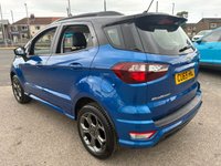 USED 2019 69 FORD ECOSPORT 1.0T EcoBoost GPF ST-Line SUV 5dr Petrol Manual Euro 6 (s/s) (125 ps) 2 OWNERS FROM NEW* 4 STAMP SERVICE HISTORY* AUTOMATIC* SAT NAV* PARKING SENSORS* REVERSING CAMERA* CRUISE CONTROL* AUTO START / STOP* TRACTION CONTROL* 6 SPEED* PART LEATHER WITH SUEDE
