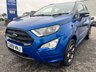 USED 2019 69 FORD ECOSPORT 1.0T EcoBoost GPF ST-Line SUV 5dr Petrol Manual Euro 6 (s/s) (125 ps) PART LEATHER& SUEDE*AUTO START/STOP