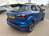 USED 2019 69 FORD ECOSPORT 1.0T EcoBoost GPF ST-Line SUV 5dr Petrol Manual Euro 6 (s/s) (125 ps) 2 OWNERS FROM NEW* 4 STAMP SERVICE HISTORY* AUTOMATIC* SAT NAV* PARKING SENSORS* REVERSING CAMERA* CRUISE CONTROL* AUTO START / STOP* TRACTION CONTROL* 6 SPEED* PART LEATHER WITH SUEDE