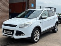 USED 2014 14 FORD KUGA 2.0 TDCi Zetec SUV 5 Door Diesel Manual White 2WD  BLUETOOTH+USB POINT+CD PLAYER