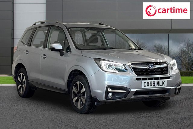 View our Subaru Forester 2.0i XE Premium SUV 5dr Petrol Lineartronic 4WD Euro 6 (s/s) EyeSight (150 ps) Reverse Camera, Heated Front Seats, Touchscreen, 17In Alloys, Power Folding Door Mirrors