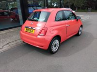 USED 2019 19 FIAT 500 1.2 Lounge Hatchback 3dr Petrol Manual Euro 6 (s/s) (69 bhp) ONLY 17,214 MILES FROM NEW
