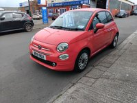 USED 2019 19 FIAT 500 1.2 Lounge Hatchback 3dr Petrol Manual Euro 6 (s/s) (69 bhp) ONLY 17,214 MILES FROM NEW