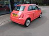 USED 2019 19 FIAT 500 1.2 Lounge Hatchback 3dr Petrol Manual Euro 6 (s/s) (69 bhp) ONLY 17,214 MILES FROM NEW