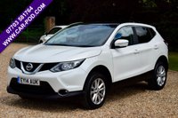 USED 2014 14 NISSAN QASHQAI 1.2 DIG-T Acenta Premium SUV 5dr Petrol Manual 2WD Euro 5 (s/s) (115 ps) 9 SERVICES + NEW MOT! PAN ROOF, SAT NAV, CAMERA, SENSORS!