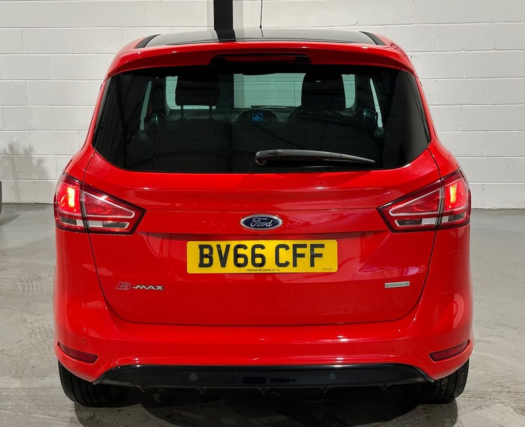 USED 2016 66 FORD B-MAX 1.0T EcoBoost Zetec Red Edition MPV 5dr Petrol Manual Euro 6 (s/s) (140 ps) 