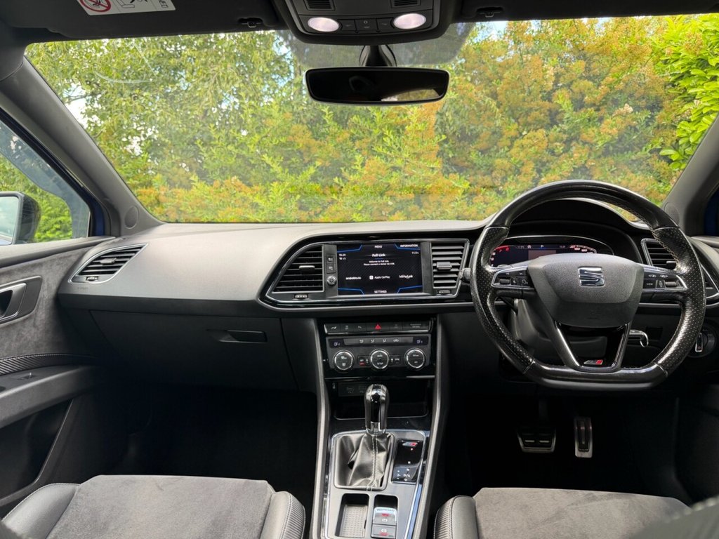 USED 2018 68 SEAT LEON 2.0 TSI Cupra 290 Hatchback 5dr Petrol DSG Euro 6 (s/s) (290 ps) CARPLAY, DAB, LEATHER, 2KEYS