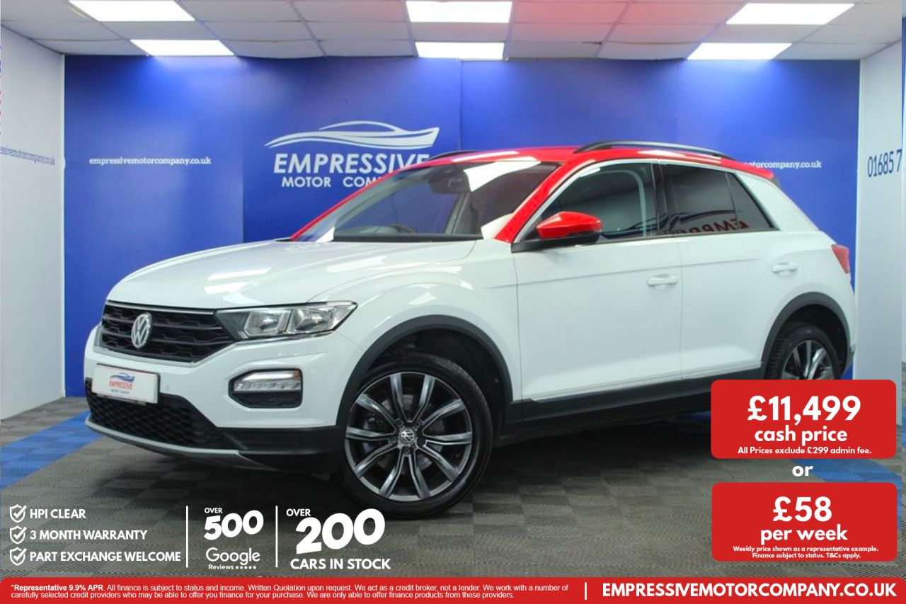 2018 VOLKSWAGEN T-ROC 1.0 TSI Design SUV 5dr Petrol Manual Euro 6 (s/s) (115 ps)