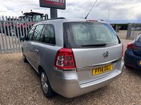 USED 2014 14 VAUXHALL ZAFIRA 1.8 16V Exclusiv MPV 5dr Petrol Manual Euro 5 (120 ps) 