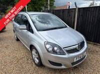 USED 2014 14 VAUXHALL ZAFIRA 1.8 16V Exclusiv MPV 5dr Petrol Manual Euro 5 (120 ps) 
