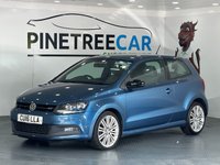 USED 2016 16 VOLKSWAGEN POLO 1.4 TSI BlueMotion Tech ACT BlueGT Hatchback 3dr Petrol Manual Euro 6 (s/s) (150 ps) 