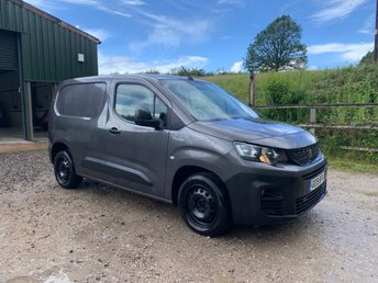 2019 PEUGEOT PARTNER 1.6 HDI 100BHP (1000KG LOAD) PROFESSIONAL GREY **1 OWNER**GREAT SPEC**NO VAT** &pound;4995.00