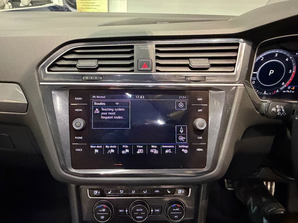 USED 2017 17 VOLKSWAGEN TIGUAN 2.0 TDI BlueMotion Tech R-Line SUV 5dr Diesel DSG 4Motion Euro 6 (s/s) (190 ps) 