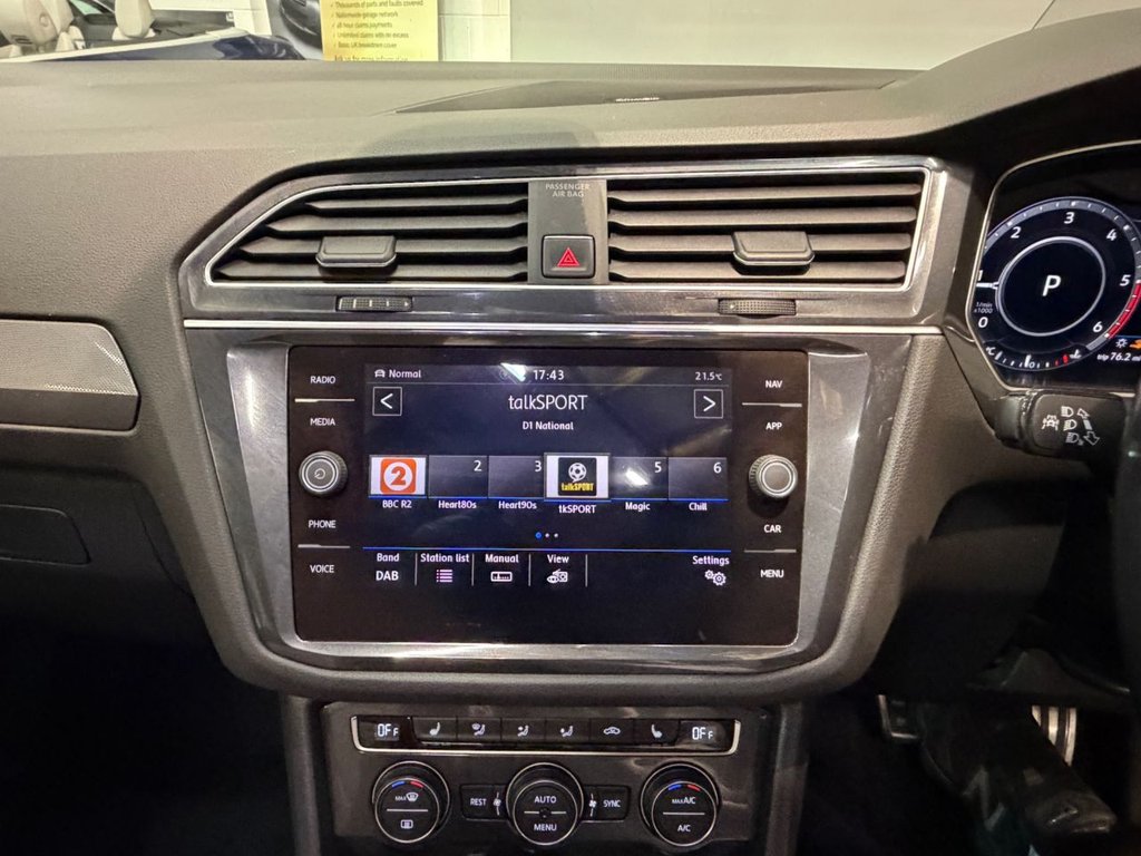 USED 2017 17 VOLKSWAGEN TIGUAN 2.0 TDI BlueMotion Tech R-Line SUV 5dr Diesel DSG 4Motion Euro 6 (s/s) (190 ps) 