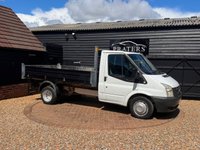 USED 2012 62 FORD TRANSIT 2.2 TDCi 350 Chassis Cab 2dr Diesel Manual RWD L3 (DRW) (123 bhp) TIPPER Tipper
