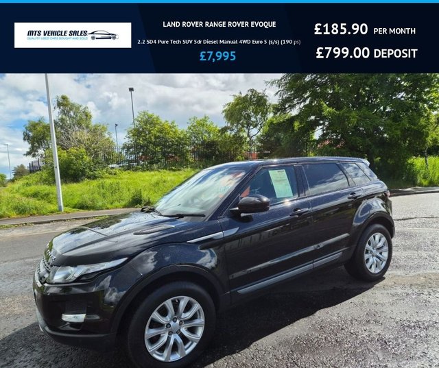 View our LAND ROVER RANGE ROVER EVOQUE