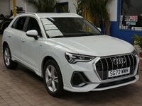 USED 2022 72 AUDI Q3 1.4 TFSIe 45 S line SUV 5dr Petrol Plug-in Hybrid S Tronic Euro 6 (s/s) 13kWh (245 ps) SAT NAV CARPLAY PART LEATHER CRUISE CONTROL PARKING SENSORS 1 OWNER SERVICE HISTORY WARRANTY