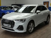 USED 2022 72 AUDI Q3 1.4 TFSIe 45 S line SUV 5dr Petrol Plug-in Hybrid S Tronic Euro 6 (s/s) 13kWh (245 ps) SAT NAV CARPLAY PART LEATHER CRUISE CONTROL PARKING SENSORS 1 OWNER SERVICE HISTORY WARRANTY