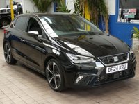 USED 2024 24 SEAT IBIZA 1.0 TSI FR Sport Hatchback 5dr Petrol DSG Euro 6 (s/s) (110 ps) SAT NAV CARPLAY PART LEATHER CLIMATE CONTROL LOW MILES 1 OWNER SERVICE HISTORY WARRANTY