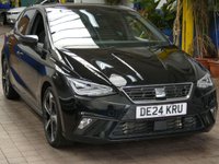 USED 2024 24 SEAT IBIZA 1.0 TSI FR Sport Hatchback 5dr Petrol DSG Euro 6 (s/s) (110 ps) SAT NAV CARPLAY PART LEATHER CLIMATE CONTROL LOW MILES 1 OWNER SERVICE HISTORY WARRANTY