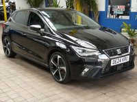 USED 2024 24 SEAT IBIZA 1.0 TSI FR Sport Hatchback 5dr Petrol DSG Euro 6 (s/s) (110 ps) SAT NAV CARPLAY PART LEATHER CLIMATE CONTROL LOW MILES 1 OWNER SERVICE HISTORY WARRANTY