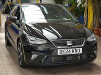 USED 2024 24 SEAT IBIZA 1.0 TSI FR Sport Hatchback 5dr Petrol DSG Euro 6 (s/s) (110 ps) SAT NAV CARPLAY PART LEATHER CLIMATE CONTROL LOW MILES 1 OWNER SERVICE HISTORY WARRANTY