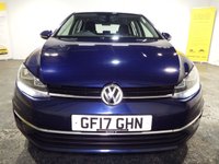 USED 2017 17 VOLKSWAGEN GOLF 1.4 TSI BlueMotion Tech SE Nav Hatchback 5dr Petrol Manual Euro 6 (s/s) (125 ps) &pound;35 TAX-9 VW SERVICES-CRUISE-APPLE CAR PLAY/ANDROID-PARK SENSORS