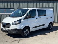 USED 2018 18 FORD TRANSIT CUSTOM 2.0 320 EcoBlue Crew Van Double Cab 5dr Diesel Manual L2 H1 Euro 6 (6 Seat) (105 ps) 