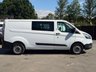 USED 2018 18 FORD TRANSIT CUSTOM 2.0 320 EcoBlue Crew Van Double Cab 5dr Diesel Manual L2 H1 Euro 6 (6 Seat) (105 ps) 