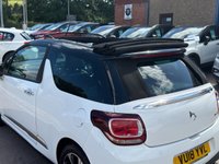 USED 2018 18 DS AUTOMOBILES DS 3 CABRIO 1.6 BlueHDi Elegance Cabriolet 2dr Diesel Manual Euro 6 (s/s) (100 ps) &pound;200 TO SECURE, DELIVERY AVAILABLE